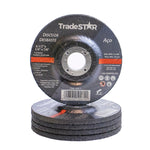 Disco de Desbaste para Metais Aço 4.1/2" 115x6mm Tradestar - Ideal para desbaste em metais ferrosos e não ferrosos. Disco abrasivo de alta performance para esmerilhadeiras angulares, com 3 telas reforçadas e óxido de alumínio. Perfeito para uso profissional e DIY.