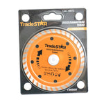 Disco de Corte Diamantado Turbo 110x20 mm Tradestar - Ideal para cortes precisos em granito, mármore, telhas e basalto. Disco diamantado turbo de alta performance, corte a seco e refrigerado. Ferramenta para construção e acabamento.