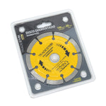 Disco de Corte Diamantado Segmentado 110mm 4" Tradestar para concreto. Ideal para cortes precisos em materiais como concreto, tijolos e cerâmica. Ferramenta profissional com alta durabilidade e desempenho superior. Corte a seco. Inclui 1 unidade.