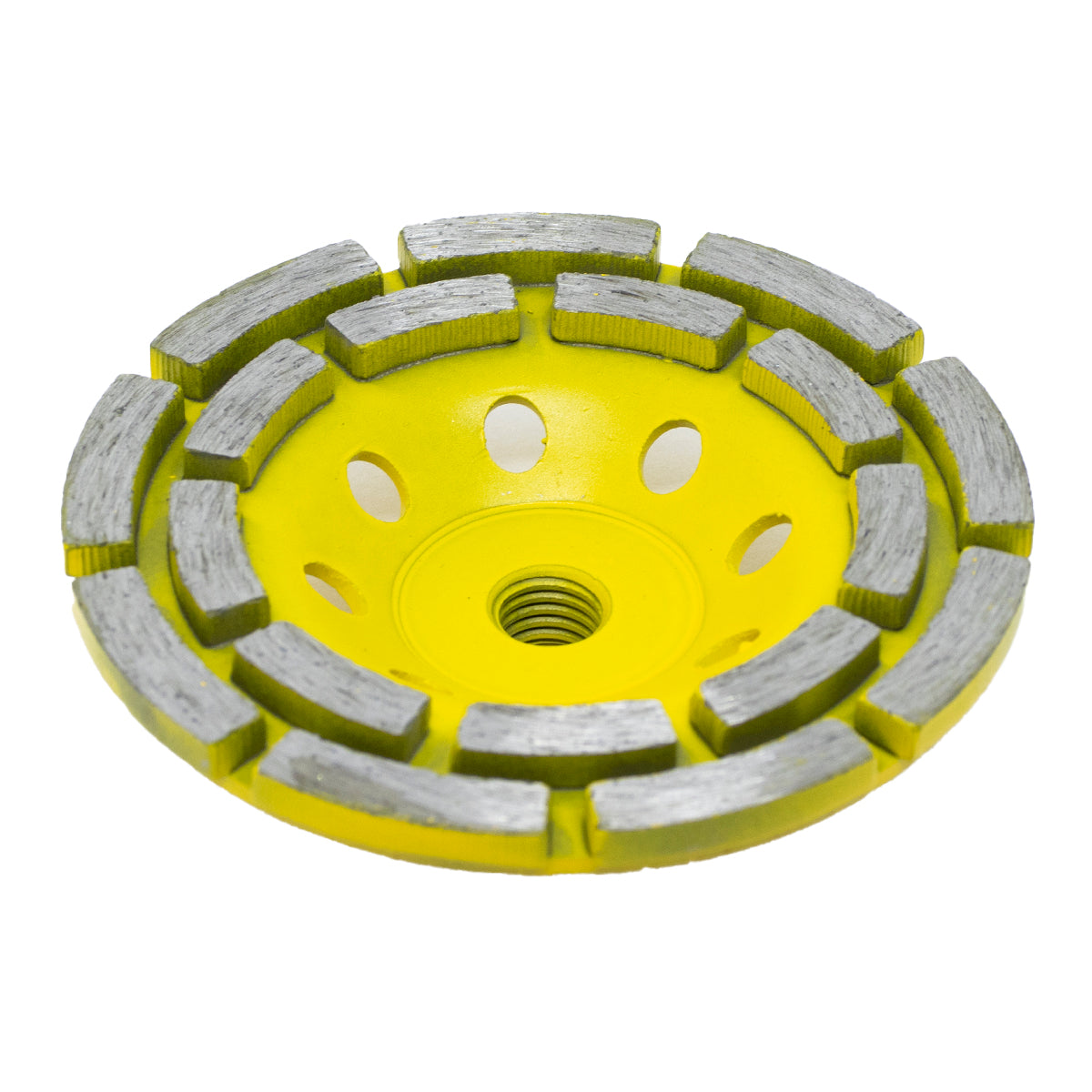 Rebolo Diamantado Segmentado 115mm M14 Tradestar para desbaste de concreto, granito e mármore. Ideal para uso em serra mármore e esmerilhadeiras angulares. Ferramenta profissional para construção civil e reformas, proporcionando alto desempenho, durabilidade e excelente acabamento.