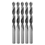 Brocas para madeira Tradestar de aço carbono 3 pontas 10x120mm, kit com 50 unidades. Ferramenta de alta performance para furos precisos em madeira, com pontas afiadas e canais helicoidais para remoção de resíduos. Ideal para carpinteiros, mecânicos e hobbistas.