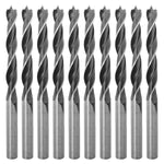 Broca para madeira aço carbono 3 pontas 12x130mm Tradestar - Kit com 50 unidades. Brocas de alta performance para furos precisos em madeira, com pontas afiadas e canais helicoidais para remoção de resíduos. Ferramenta ideal para carpinteiros, mecânicos e hobbistas.