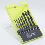 Jogo de Brocas para Madeira Tradestar com 8 peças em aço carbono, com pontas de 3 pontas, em estojo organizador. Ideal para perfuração precisa em madeira, MDF, compensado e aglomerado. Tamanhos: 3mm a 10mm.