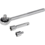 Jogo de Soquetes Bits 40 Pçs Sextavados Completo Tradestar - Conjunto de ferramentas para uso em oficinas mecânicas, manutenção industrial e reparos automotivos. Inclui chave catraca, extensores e adaptadores, ideal para diversas aplicações.