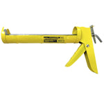 Aplicador de Silicone Pistola Profissional 9" 23cm Reforçado Tradestar - Ferramenta amarela para aplicação precisa de silicone, selantes e PU em projetos de vedação e construção. Ideal para uso profissional e DIY. Compatível com tubos de 300g/305ml.