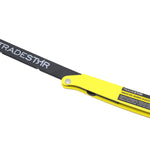 Arco de Serra Pro Regulagem Tradestar para lâminas de 8, 10 e 12 polegadas, 30mm reforçado, ideal para marcenaria, serralheria e cortes precisos em diversos materiais. Cabo ergonômico e resistente.