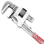 Chave de Grifo 12'' Tradestar para tubos, ajustável, mordentes ranhurados, ferramenta de encanador para apertar e ajustar conexões de tubulação. Ideal para profissionais e projetos DIY.