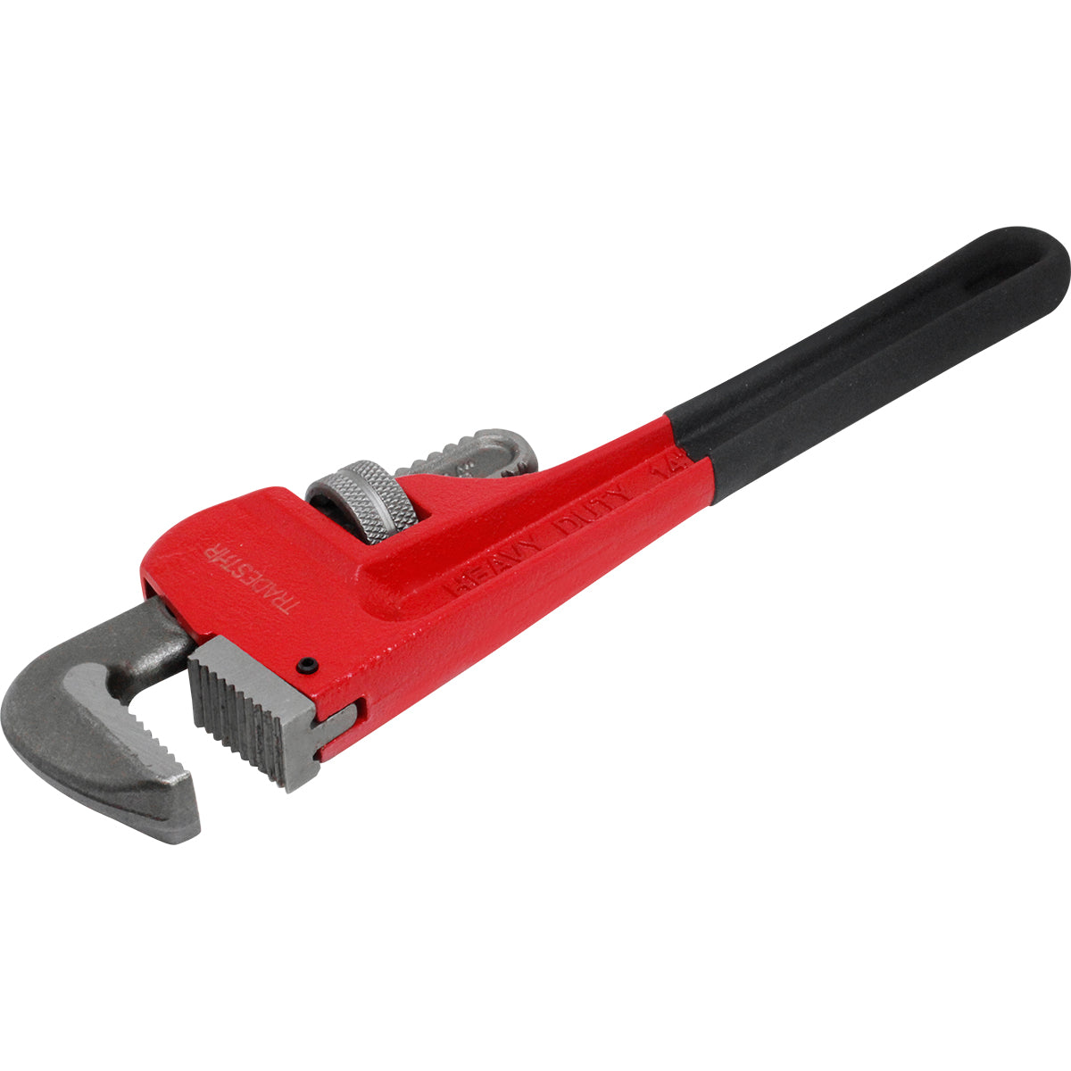 Chave de Grifo Cano Americana 14 Pol Profissional Tradestar - Ferramenta robusta de aço para encanadores, mecânicos e profissionais de manutenção. Mordentes duráveis, ajuste preciso e design ergonômico para uso industrial e doméstico.