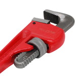 Chave de Grifo Cano Americana 14 Pol Profissional Tradestar - Ferramenta robusta em aço vermelho, ideal para encanadores e mecânicos. Possui mordentes resistentes e ajuste preciso para trabalhos pesados em instalações hidráulicas e oficinas.