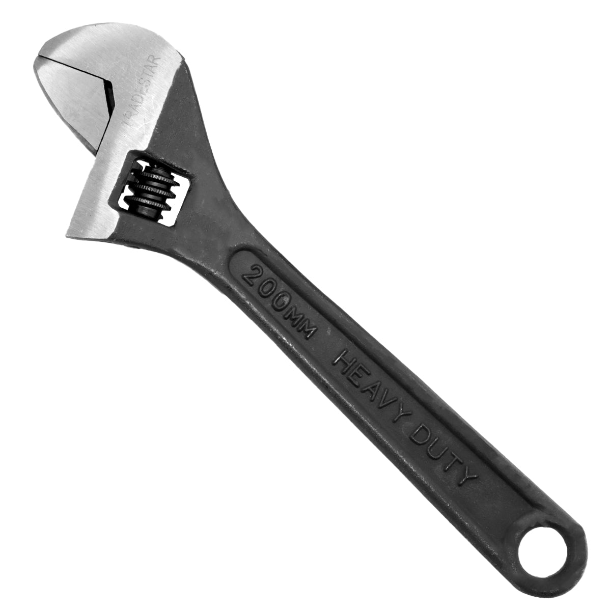 Chave Ajustável Inglesa Fosfatizada 8 Pol 200mm Tradestar - Ferramenta manual para ajuste e aperto de porcas e parafusos, com revestimento resistente e design ergonômico, ideal para uso em diversas aplicações, como bricolagem, automóveis e encanamento.