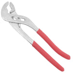 Alicate Bomba D'água Bico de Papagaio 10" Encanador 5 Posições - Ferramenta ajustável cromada para encanamento, com mandíbulas serrilhadas e empunhadura ergonômica, ideal para instalação e manutenção de tubos e conexões.