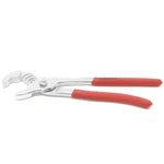 Alicate Bomba D'água Bico de Papagaio 10" Tradestar, ferramenta para encanador com ajuste de 5 posições, cromado, ideal para tubos e conexões. Aperto firme e empunhadura ergonômica.