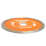 Kit 10 Discos de Corte Diamantado Contínuo 110x20 mm Tradestar para corte refrigerado de pisos, azulejos, mármores e porcelanatos. Disco de aço com abrasivo de diamante sintético, formato contínuo, ideal para serras mármore e máquinas de corte. Cortes precisos e eficientes. Marca Tradestar.