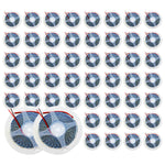 Kit com 50 rolos de fita LED 2835 de 5 metros, 120 LEDs/m, 12V, IP20, 10W/m, branco neutro. Ideal para iluminação ambiente, decoração e projetos de iluminação personalizados. Fitas LED em rolos, com fios para conexão.