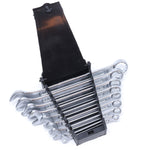 Jogo de Chaves Combinadas Tradestar 8 Peças (6 a 17mm) Profissional - Conjunto de chaves combinadas de alta qualidade, ideal para mecânica e diversas aplicações. Inclui chaves nos tamanhos 6mm, 8mm, 9mm, 10mm, 12mm, 13mm, 15mm e 17mm, com design ergonômico e estojo para organização.