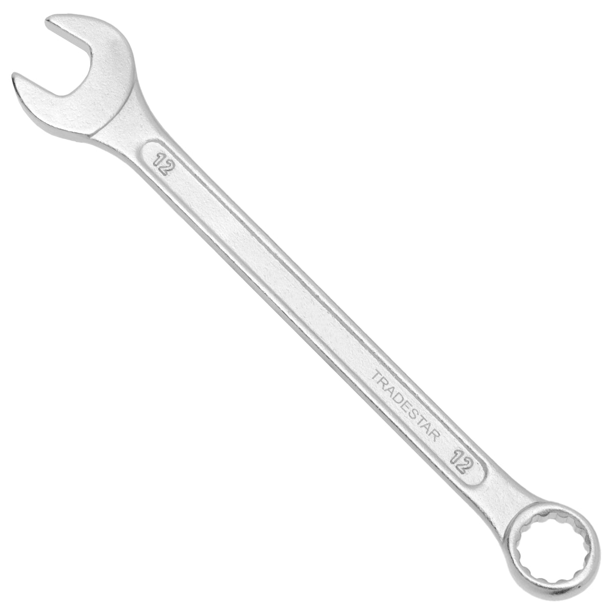 Chave Combinada Profissional 12 mm Em Aço Especial Tradestar - Ferramenta manual de alta qualidade para aperto e desaperto de porcas e parafusos. Ideal para uso em diversas aplicações, como manutenção, reparos e projetos DIY. Fabricada em aço carbono resistente, oferece durabilidade e precisão. Compre agora e tenha a ferramenta perfeita para suas necessidades!