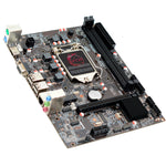 Placa mãe Afox IH55-MA6 Socket LGA 1156 com VGA e suporte para memória DDR3. Ideal para processadores Intel Core i3, i5, i7, Pentium e Celeron de primeira geração. Possui chipset Intel H55, conectores USB 2.0 e slots PCI Express.
