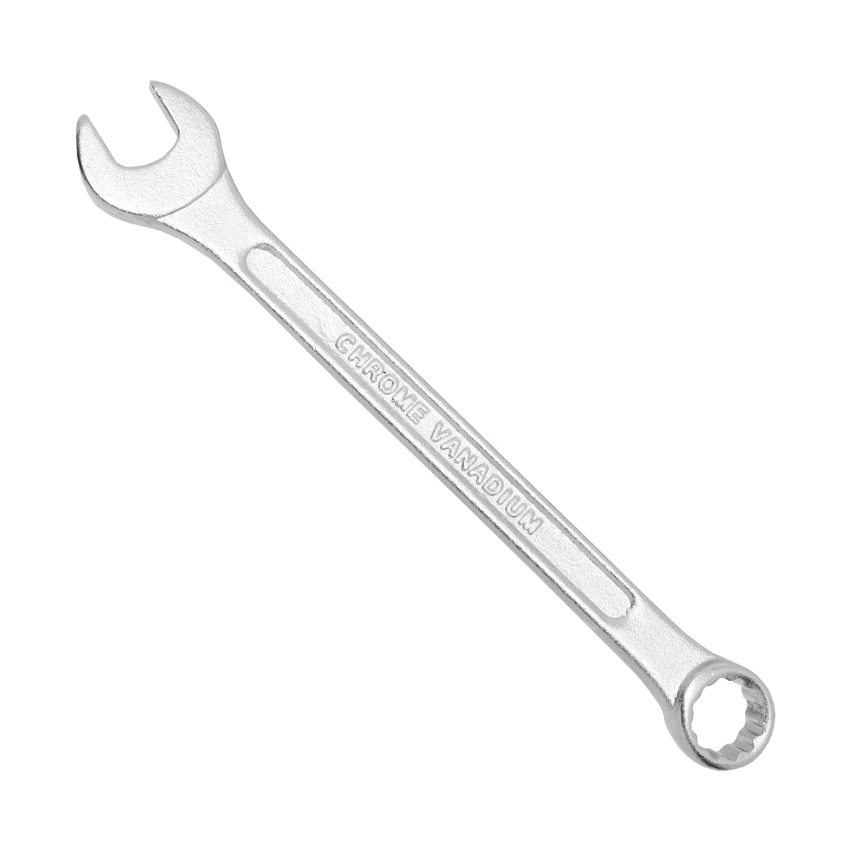 Chave Combinada Profissional 8 mm Cromo Vanádio Tradestar - Ferramenta de aço cromo vanádio com extremidades de boca e estrela, ideal para apertar e afrouxar parafusos e porcas. Ferramenta manual durável e resistente para uso profissional em diversas aplicações.