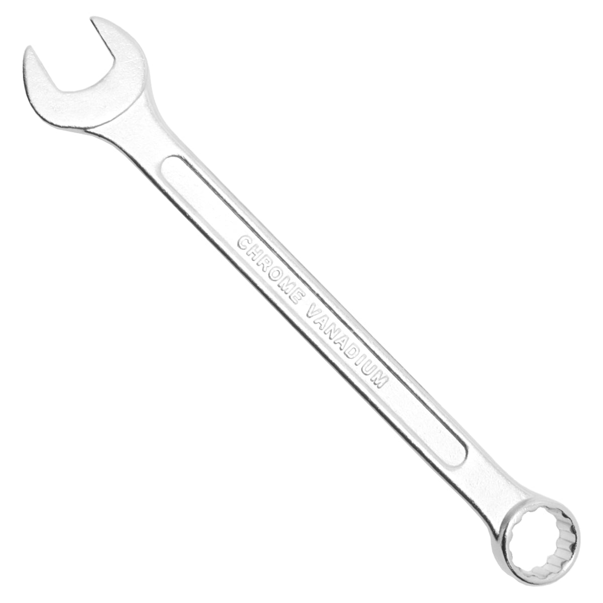 Chave Combinada Profissional 17 mm Cromo Vanádio Tradestar - Ferramenta de alta qualidade com extremidades de boca e estrela para aperto e afrouxamento de parafusos e porcas. Ideal para uso manual em diversas aplicações, fabricada em aço cromo-vanádio resistente e durável.