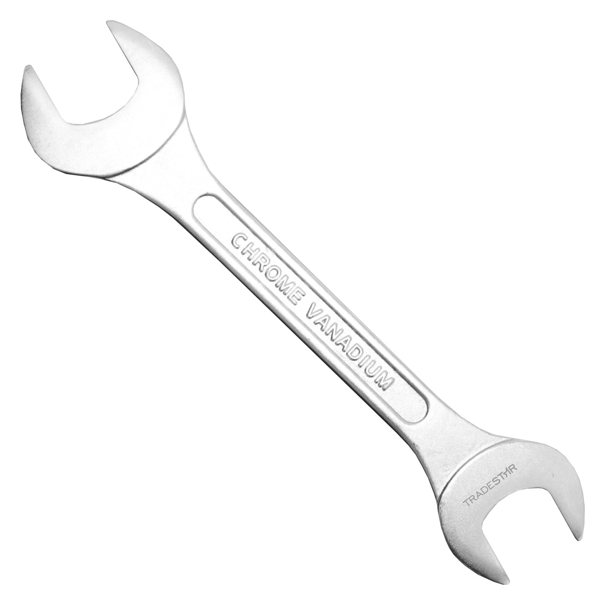 Chave de Boca Fixa 24x27MM CR-V Profissional Tradestar, ferramenta manual de aço cromo vanádio para apertar e soltar porcas e parafusos sextavados. Ideal para uso profissional e doméstico.