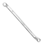 Grampo C vermelho de aço liga, ferramenta manual para fixação e aperto de peças em trabalhos de marcenaria e construção.
