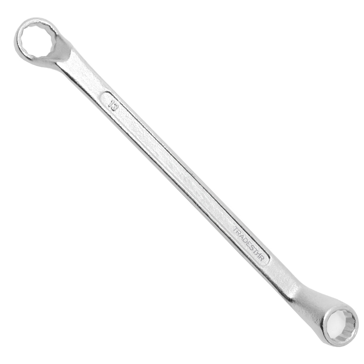 Chave Estrela 12 x 13 mm de aço carbono para aperto e desaperto de parafusos sextavados. Ferramenta manual de alta precisão, ideal para oficinas e canteiros de obras. Encaixe seguro e resistente, evita deslizamentos.