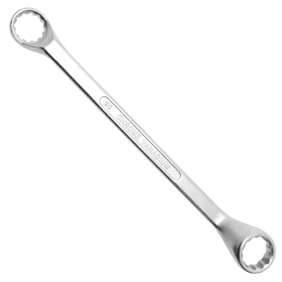 Chave estrela 14 x 15 mm CR-V de aço cromo vanádio, ferramenta manual para apertar e soltar porcas e parafusos sextavados. Ideal para uso em mecânica e projetos de bricolagem. Chave com abertura fixa e design resistente para maior durabilidade e precisão.