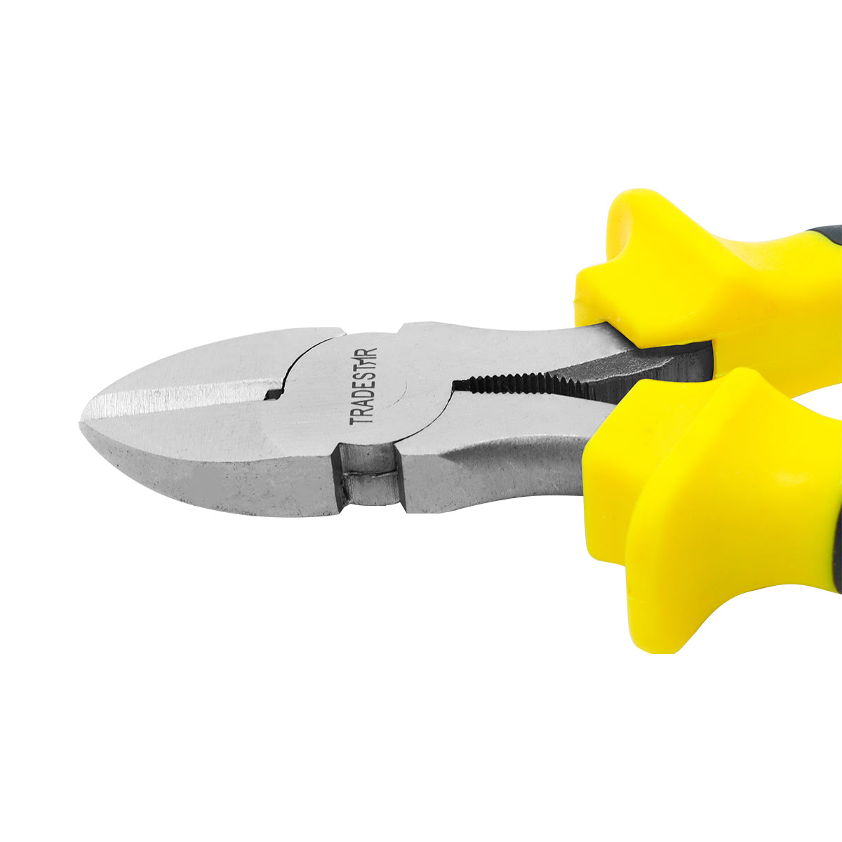 Alicate de Corte Diagonal Niquelado 6" (160mm) Tradestar - Ferramenta de corte para fios, cabos e arames, com corpo em aço carbono niquelado, cabo emborrachado e design diagonal para acesso fácil. Ideal para cortes precisos e duráveis.