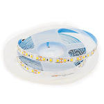 Kit Fita LED 2835 5M 120 LEDs 12V 3000K - Iluminação Amarela Quente, inclui 2 rolos de fita LED, fonte driver e ideal para decoração e iluminação ambiente. Fita LED flexível e autoadesiva para fácil instalação em diversos espaços.