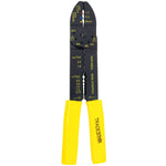 Alicate Multiuso para Eletricista 9 Polegadas Tradestar - Ferramenta para cortar, desencapar fios e prensar terminais, ideal para trabalhos elétricos. Fabricado em aço carbono com cabo plastificado para maior conforto e segurança.