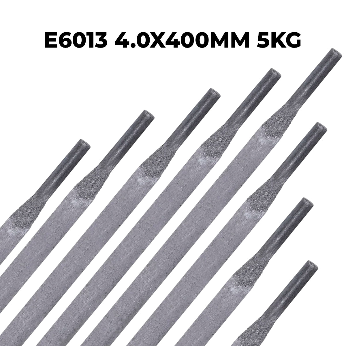 Kit com 5 caixas de eletrodo revestido para solda E6013 4.0x400mm Tradestar, ideal para soldadores profissionais e serralherias. Eletrodos de alta qualidade, fáceis de usar, com arco de soldagem estável e minimização de respingos. Perfeito para aplicações em fabricação, construção e reparos. Cada caixa contém 5kg, totalizando 25kg.