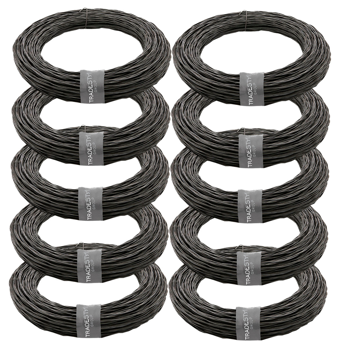 Kit 10 Arame Recozido Trançado 1kg + Alicate Torquês Armador - Ideal para construção civil, amarrar formas de madeira e barras de aço. Arame duplo, fácil manuseio, alta resistência. Tradestar.