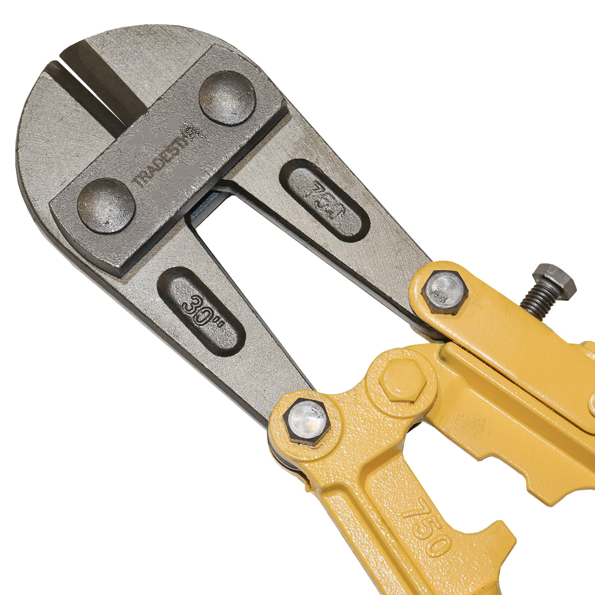 Tesoura Alicate Corta Vergalhão 750mm (30") para corte de ferro, aço e cadeados. Ferramenta robusta com corpo em aço, empunhadura ergonômica e regulagem para cortes precisos em construção, segurança e projetos personalizados. Ideal para cortar vergalhões, correntes e cadeados.