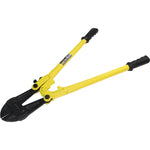 Tesoura Alicate Corta Vergalhão Pro 24" CRV Tradestar - Ferramenta manual amarela e preta para corte de vergalhões de aço, ideal para construção civil e serralheria. Fabricada em aço carbono, oferece corte preciso e durabilidade.