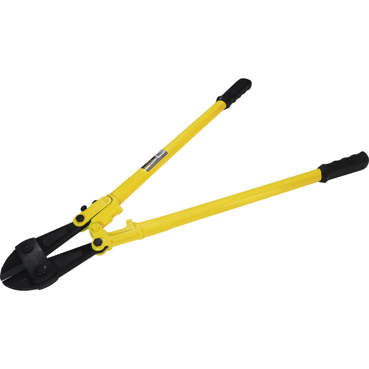 Tesoura Alicate Corta Vergalhão Pro 30" CRV Tradestar - Ferramenta manual amarela e preta para corte de vergalhões de aço, ideal para construção civil e serralheria. Corta vergalhões de até 30mm.