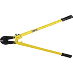 Tesoura Alicate Corta Vergalhão Pro 36" CRV Tradestar - Ferramenta manual amarela para corte de vergalhões de aço, ideal para construção civil e indústria. Possui lâminas de aço carbono e design robusto.