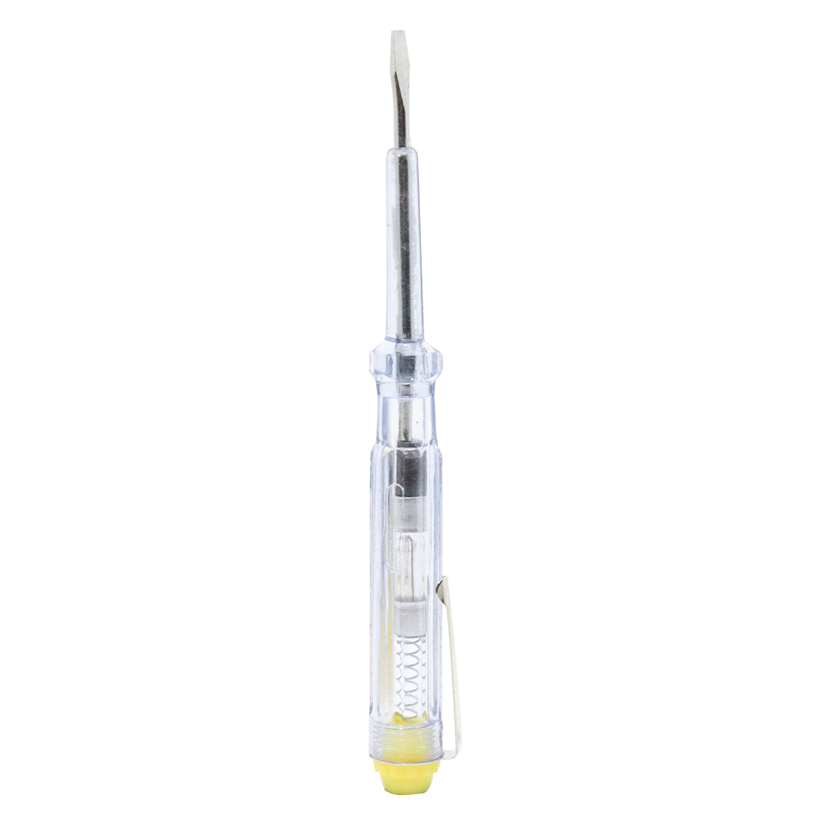 Chave Teste Detector de Tensão Eletricista Profissional 250V - Ferramenta essencial para eletricistas, detecta tensão elétrica com segurança e precisão. Ideal para ambientes industriais e comerciais. Garanta sua segurança com esta chave teste confiável.