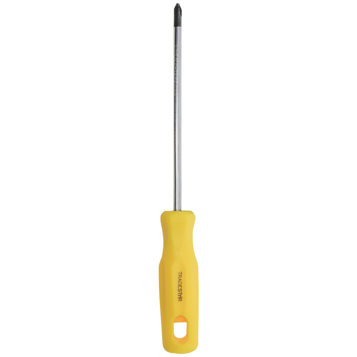 Chave Phillips 1/4x6" Ponta Imantada Tradestar, com cabo amarelo ergonômico e ponta magnetizada. Ferramenta de aço cromo vanádio para uso profissional e doméstico. Ideal para parafusar e manutenção.