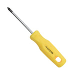 Chave Phillips 3/16x3" Ponta Imantada Tradestar - Chave de fenda com ponta magnetizada, cabo ergonômico amarelo, ideal para parafusos Phillips. Ferramenta manual de aço cromo vanádio para uso em manutenção e montagem.