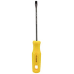 Chave de Fenda 1/4x5" Ponta Imantada Tradestar - Ferramenta manual de aço cromo vanádio com cabo ergonômico amarelo e ponta magnetizada para uso em manutenção e montagem. Ideal para precisão e durabilidade em projetos de bricolagem e profissionais.