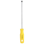 Chave de Fenda Tradestar 1/4x8" Ponta Imantada, ferramenta manual em aço cromo vanádio com cabo ergonômico amarelo, ideal para precisão e durabilidade em projetos de manutenção e montagem.