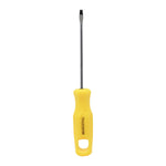 Chave de Fenda 1/8x3" Ponta Imantada Tradestar, ferramenta manual com cabo amarelo e ponta para parafusos, ideal para trabalhos de precisão e manutenção. Fabricada em aço cromo vanádio, com ponta magnetizada.