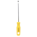 Chave de Fenda 1/8x4" Ponta Imantada Tradestar, com cabo ergonômico amarelo e haste de aço, ideal para precisão e durabilidade em projetos de bricolagem e manutenção. Ferramenta com ponta magnetizada para facilitar o uso.