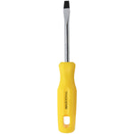 Chave de Fenda 5/16x4" Ponta Imantada Tradestar, ideal para precisão e durabilidade em projetos de bricolagem e profissionais. Fabricada em aço cromo vanádio, com cabo ergonômico amarelo e ponta magnetizada. Ferramenta resistente e versátil para manutenção e montagem.
