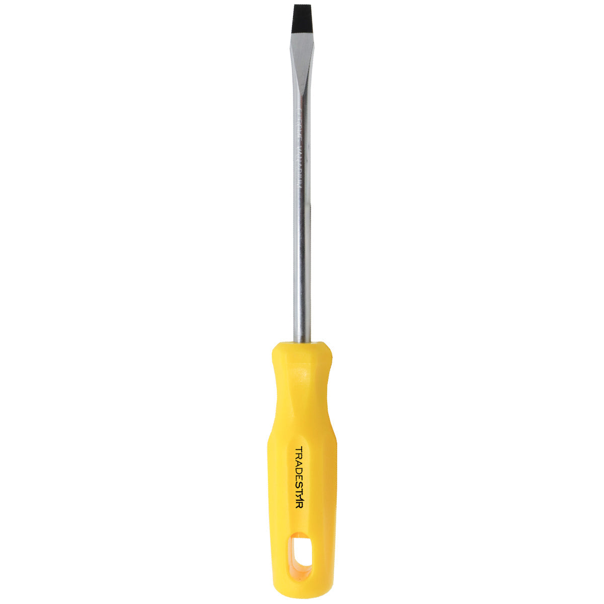 Chave de Fenda 5/16x6" Ponta Imantada Tradestar, ideal para precisão e durabilidade em projetos de bricolagem e profissionais. Fabricada em aço cromo vanádio, com cabo ergonômico e ponta magnetizada para facilitar o uso. Ferramenta resistente e versátil para diversas aplicações.