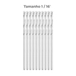 Broca em HSS Aço Rápido DIN 338 1/16" Tradestar - Pacote com 10 brocas para perfuração em metal, madeira e plástico. Ferramenta de alta qualidade, ideal para profissionais e hobbistas. Pronta entrega e envio imediato.