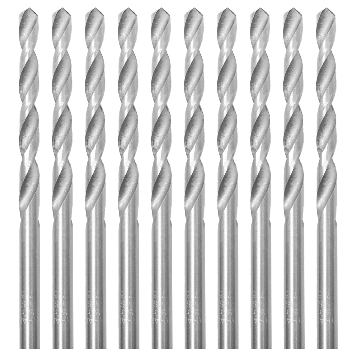 Brocas em HSS Aço Rápido DIN 338 7/32" Tradestar - Pacote com 10 brocas de alta performance para perfuração em metal, madeira e plástico. Fabricadas em aço rápido, garantindo durabilidade e cortes precisos. Ideal para profissionais e hobbistas.
