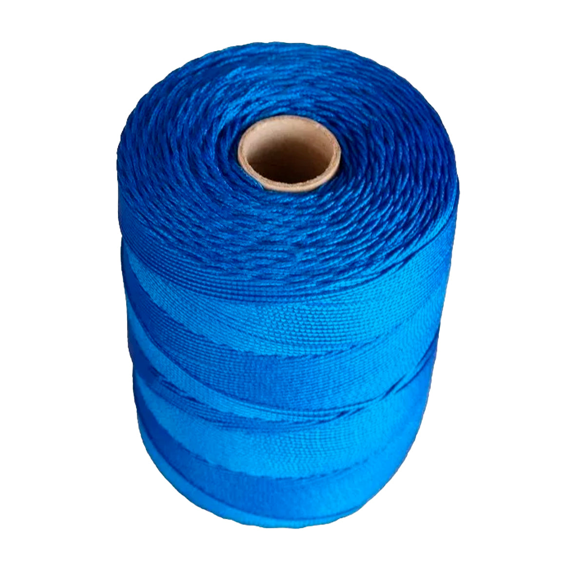 Corda Trançada de Nylon Azul Escuro 1.5mm 210/48 Tradestar, ideal para amarração, confecção de redes de pesca e uso náutico. Corda resistente com alma, 1kg por rolo.