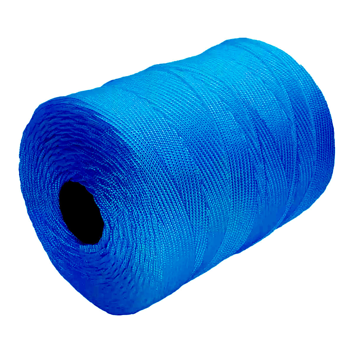 Corda Trançada de Nylon Azul Escuro 2.5mm 210/128 Tradestar - Ideal para amarração, confecção de redes de pesca e uso náutico. Corda resistente com alma, 1kg por rolo.