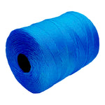 Corda Trançada de Nylon Azul Escuro 2.5mm 210/128 Tradestar - Ideal para amarração, confecção de redes de pesca e uso náutico. Corda resistente com alma, 1kg por rolo.
